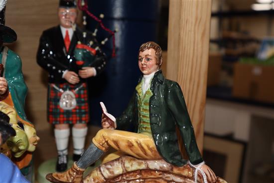 Eight Royal Doulton figures including Silks and Ribbons, HN 2017